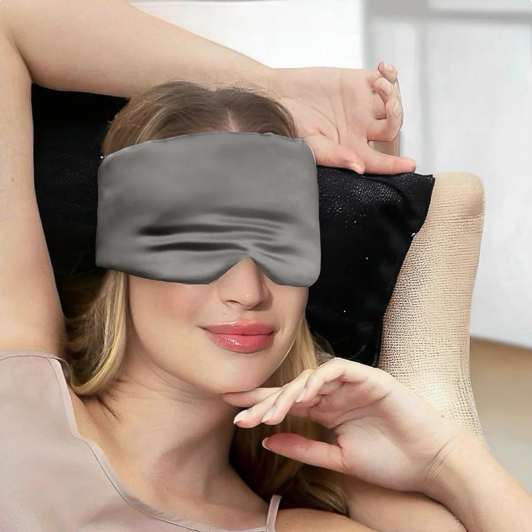 Adjustable Silk Sleep Mask (Dark Grey) Pure Silk Boutique
