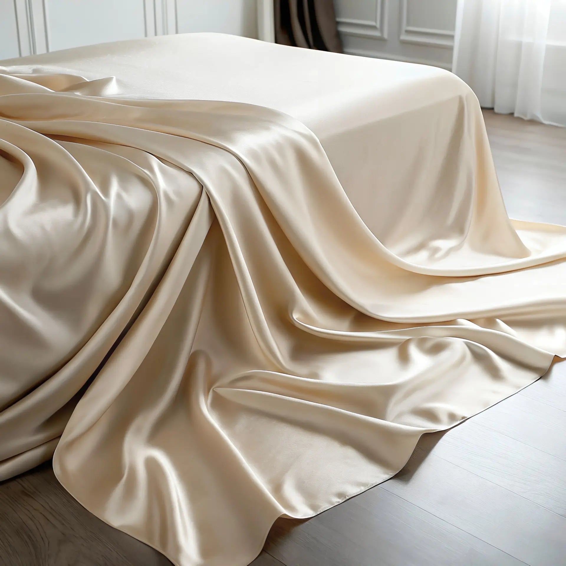 Bed sheet 100% pure Silk (Beige color) buy in Swizerland on % Sale % psboutique.ch