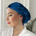 Silk Bonnet with Ribbons (Blue) Pure Silk Boutique Switzerland