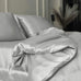 Silk duvet cover Silver buy in Switzerland Pure Swiss Boutique