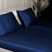  Silk fitted sheet Blue buy in Switzerland Pure Swiss Boutique