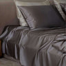 Silk flat bed sheet Grey buy in Switzerland Pure Swiss Boutique