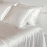 Silk flat bed sheet White buy in Switzerland Pure Swiss Boutique