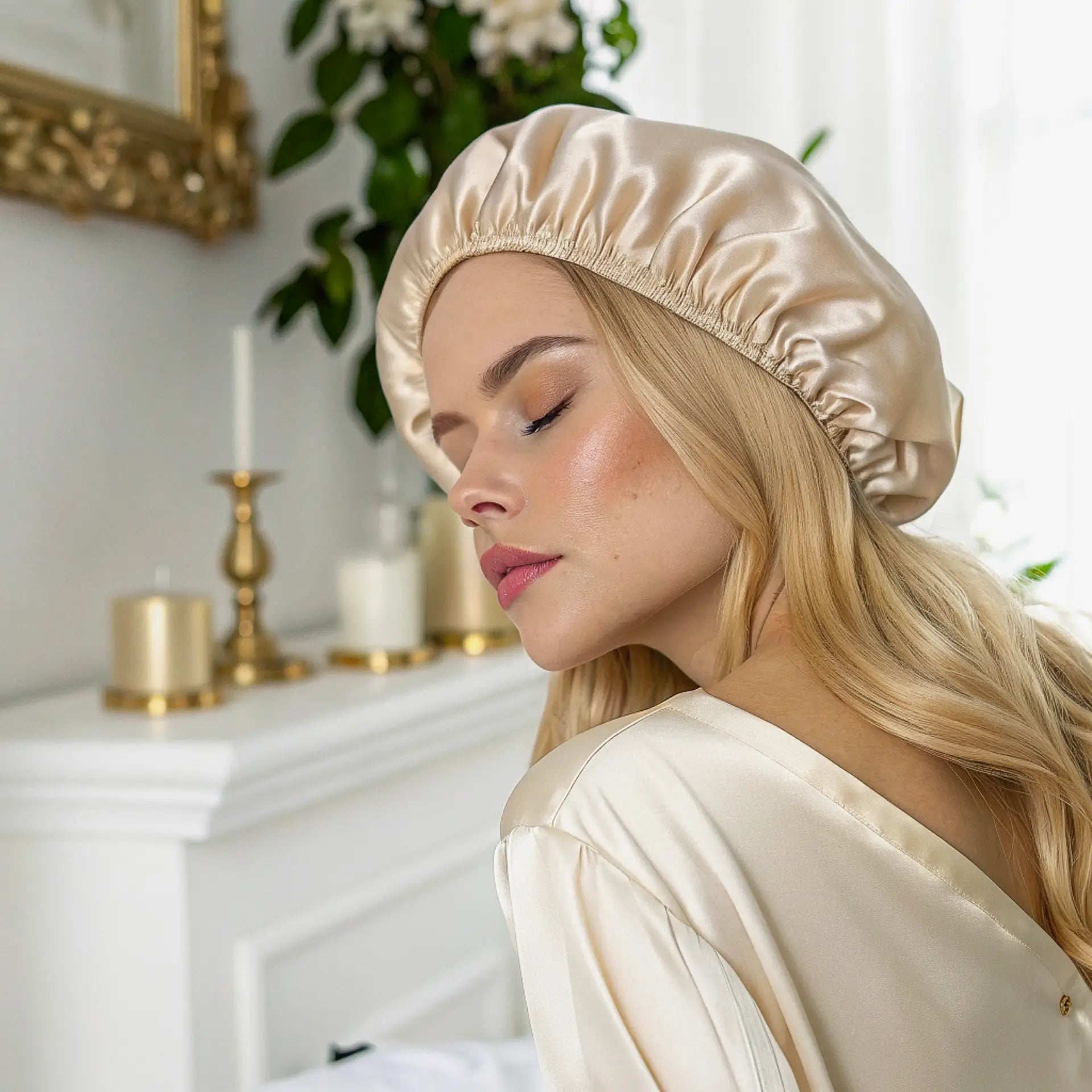 Silk bonnets sleeping caps Pure Silk Boutique Switzerland