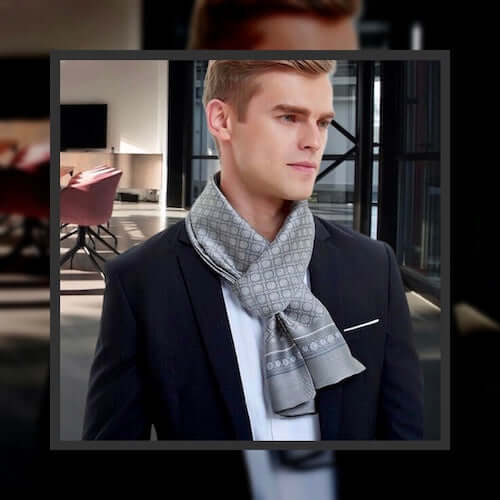Silk Scarves for Men 100% Silk in Switzerland Pure Swiss Boutique