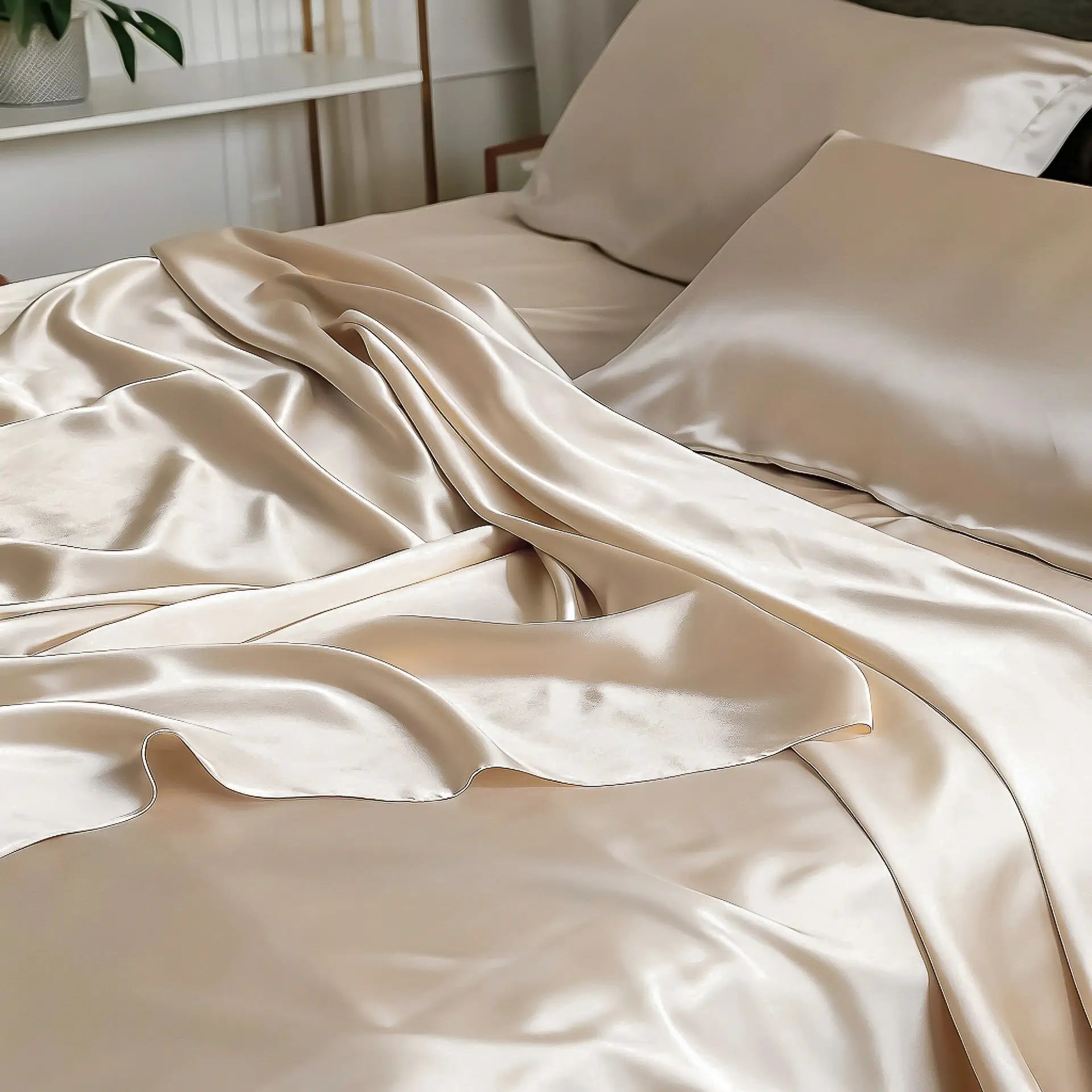 Bed sheet 100% pure Silk (Beige color) buy in Swizerland on % Sale % psboutique.ch
