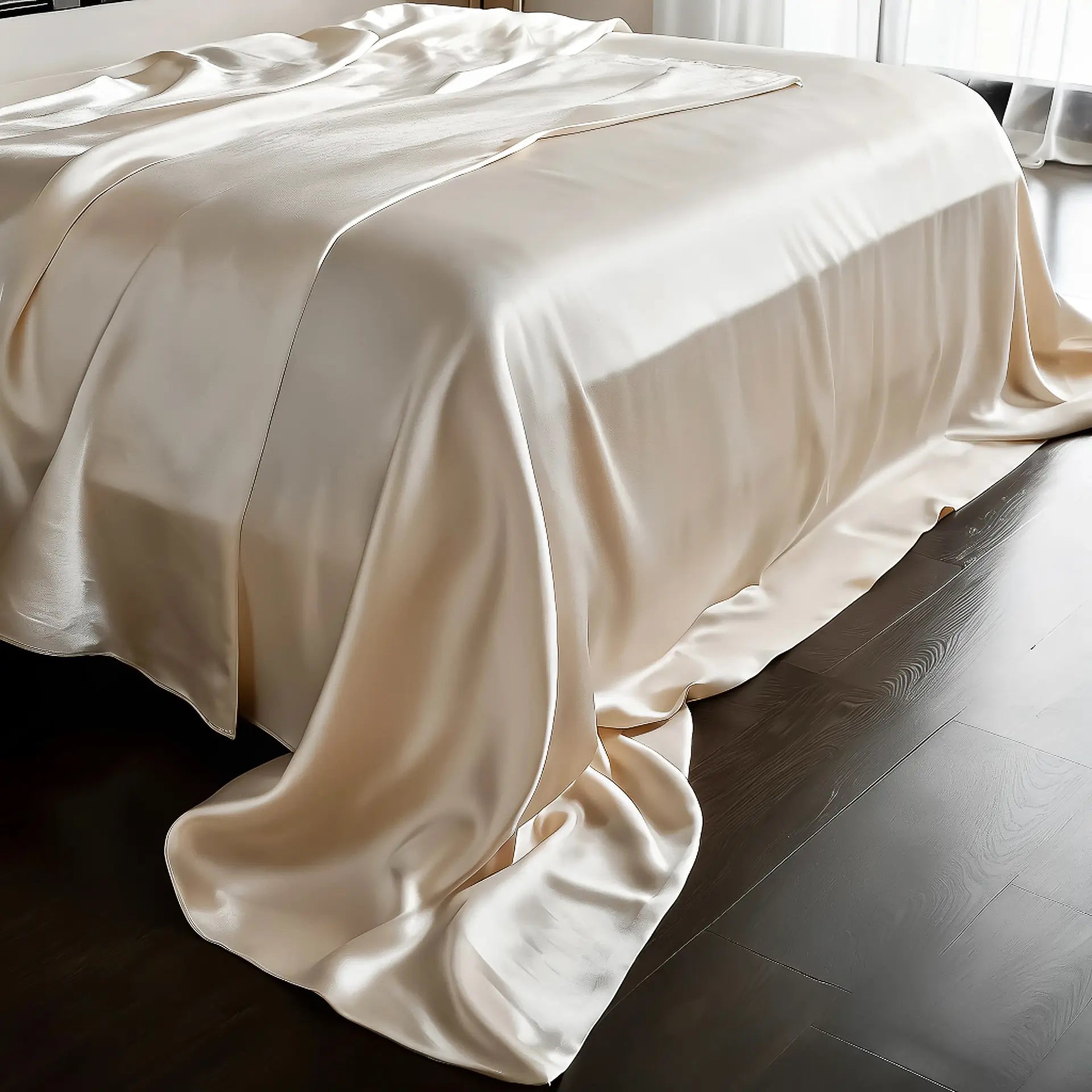 Bed sheet 100% pure Silk (Beige color) buy in Swizerland on % Sale % psboutique.ch