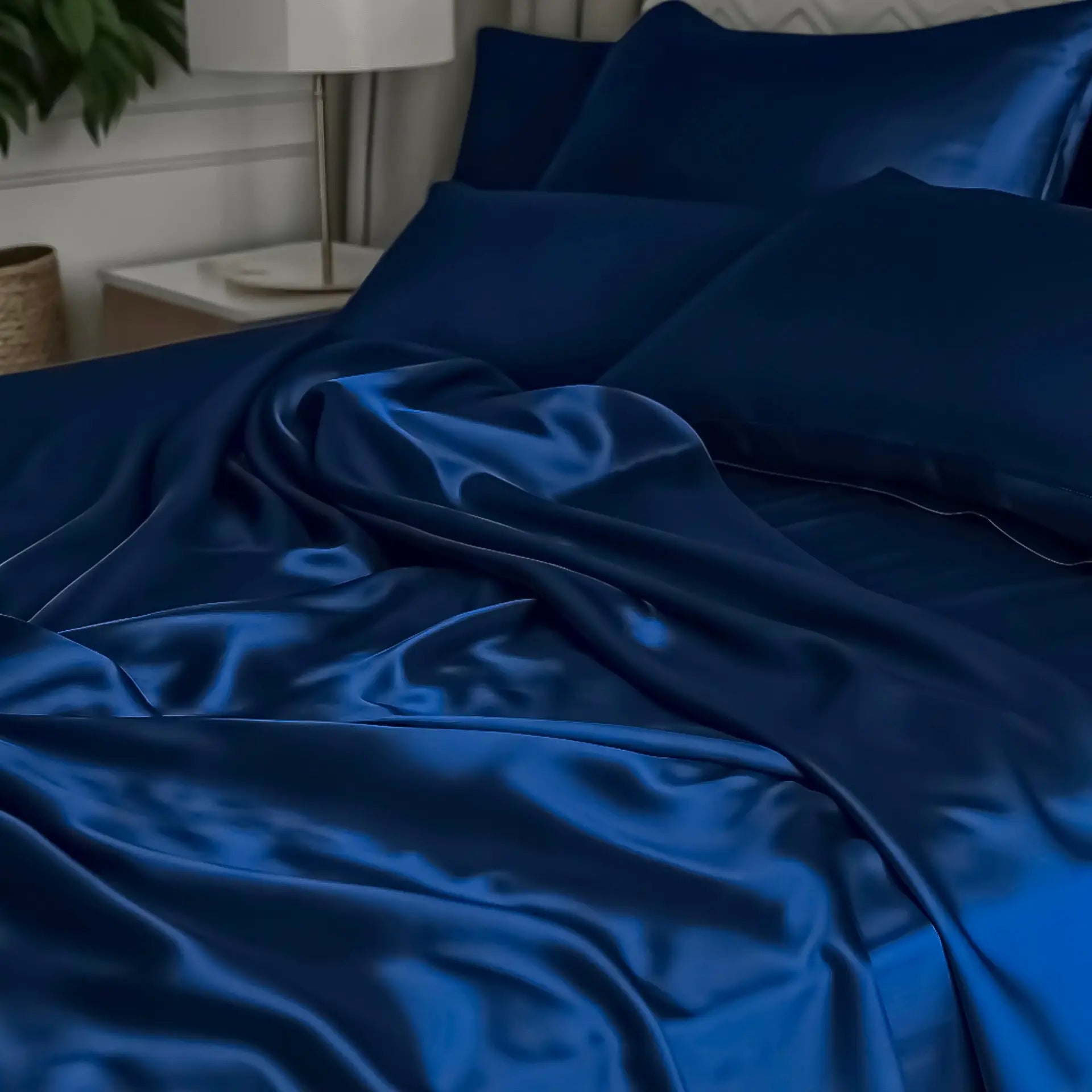 Cooling Bed Sheet (Blue) made from 100% Real Silk buy in Switzerland on SALE | psboutique.ch