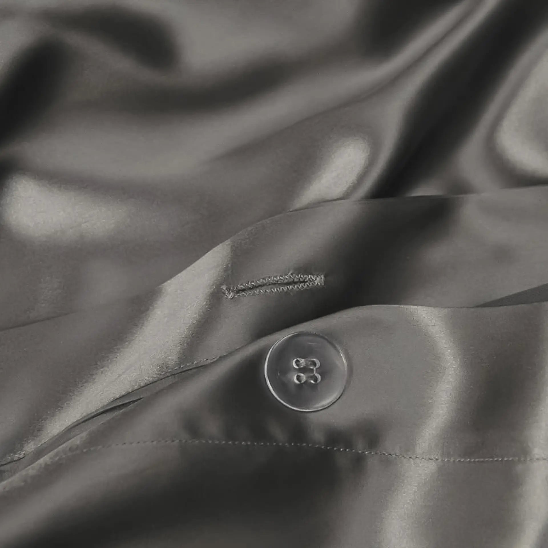 Silk Duvet Cover (Dark Grey)