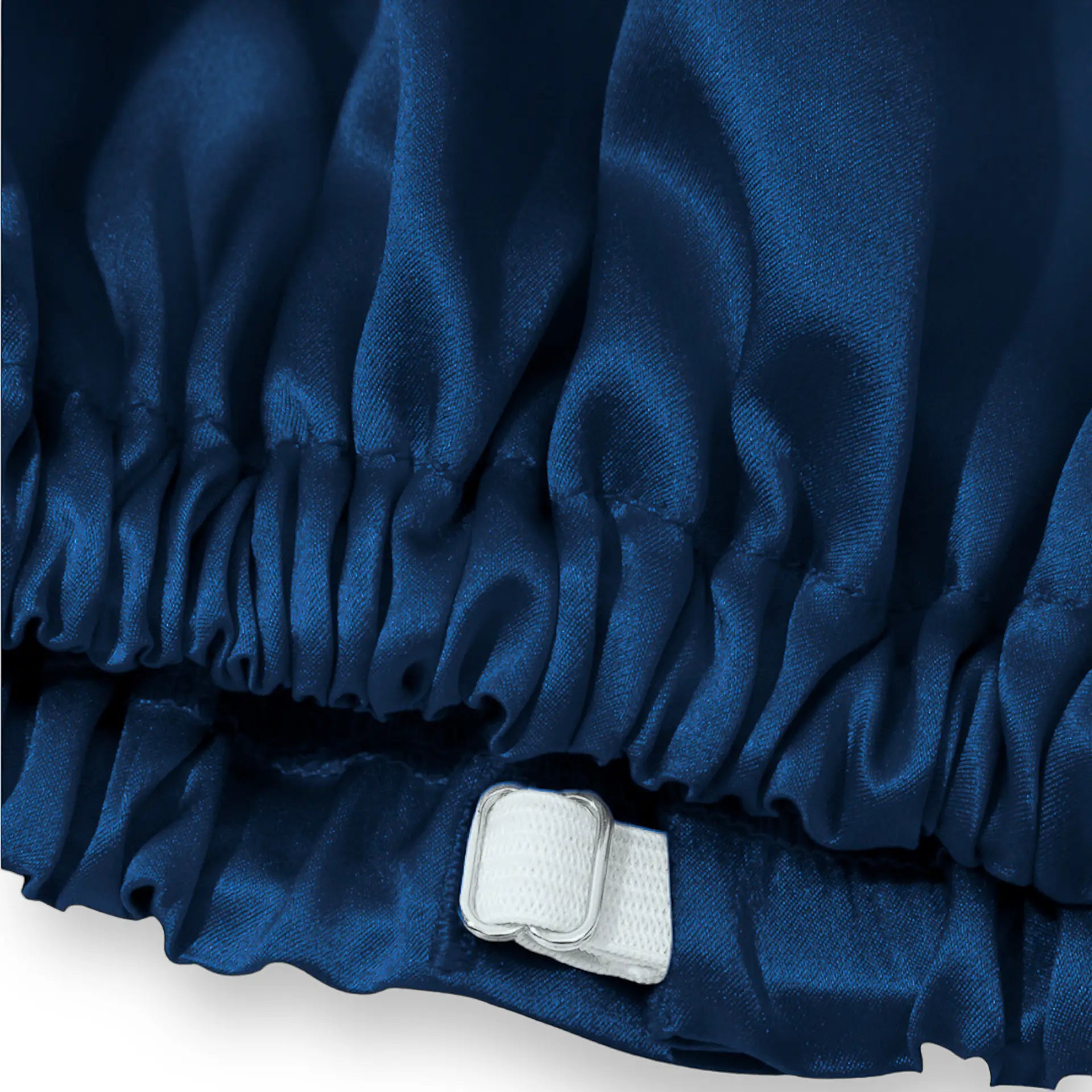 Cuffia in seta Grande (Blu)