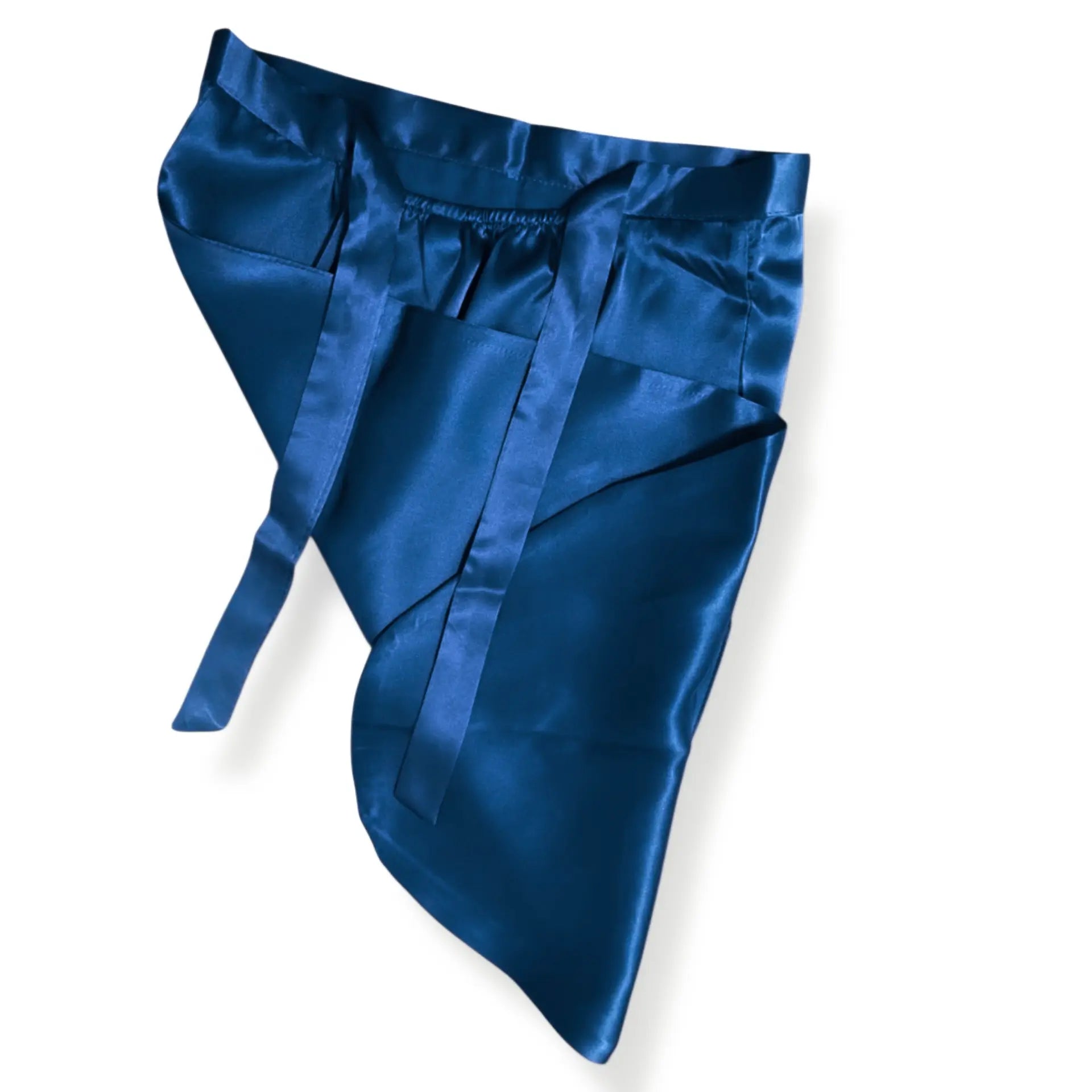 Cuffia in seta Lunga (Blu)