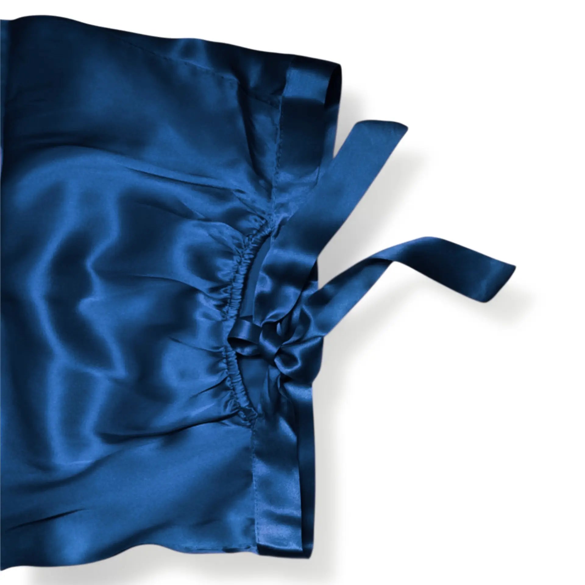 Cuffia in seta Lunga (Blu)