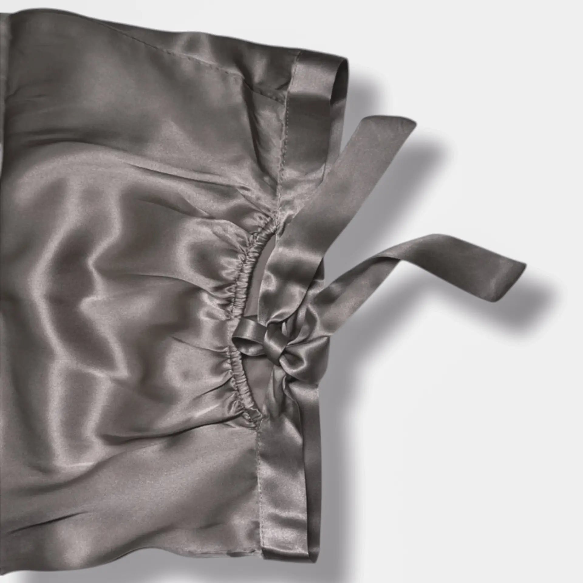 Cuffia in seta Lunga (Grigio scuro)