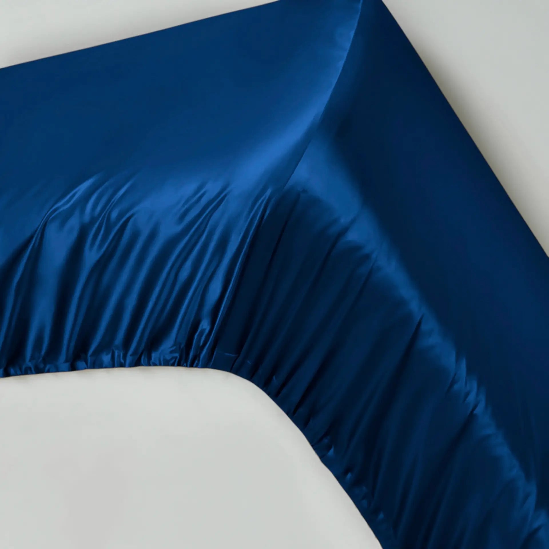 Silk Fitted Sheet (Blue)