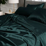 Mulberry Silk Bed Sheet (Dark Green) % Sale % | Silk Bedding Shop in Switzerland | psboutique.ch
