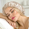  Silk Hair Bonnet (Beige) Lightweight & Adjustable % Sale % Pure Silk Boutique psboutique.ch