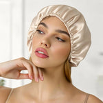  Silk Hair Bonnet (Beige) Lightweight & Adjustable % Sale % Pure Silk Boutique psboutique.ch