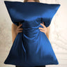 Silk Pillowcase (Blue) Pure Silk Boutique Switzerland