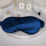 Silk Sleep Eye Mask Blue Pure Silk Boutique Switzerland
