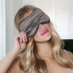 Silk Sleep Eye Mask Dark Grey Pure Silk Boutique Switzerland