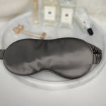 Silk Sleep Eye Mask Dark Grey Pure Silk Boutique Switzerland