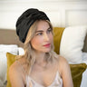 Silk Turban (Black) Pure Silk Boutique Switzerland