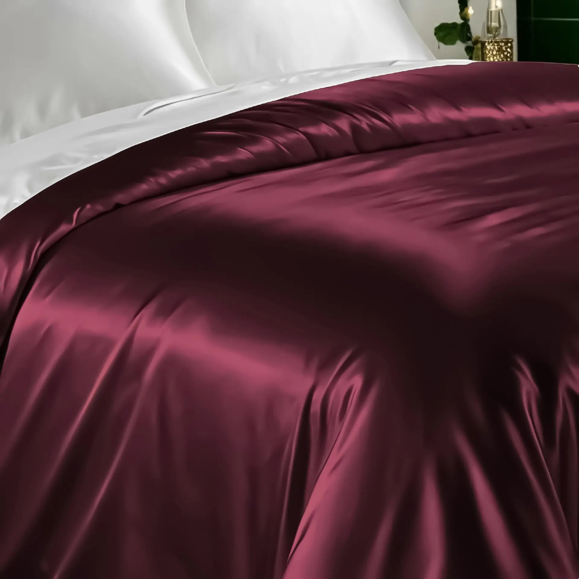 Soft Silk Duvet Cover (Bordeaux) % Sale % Silk bedding in Switzerland psboutique.ch