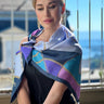 Twill Silk Scarf with Chain Pattern – Elegant & Versatile