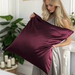 Beauty sleep Pillow cover 100% Silk (Bordeaux) | Skin-Friendly & Elegant | Sale % | psboutique.ch