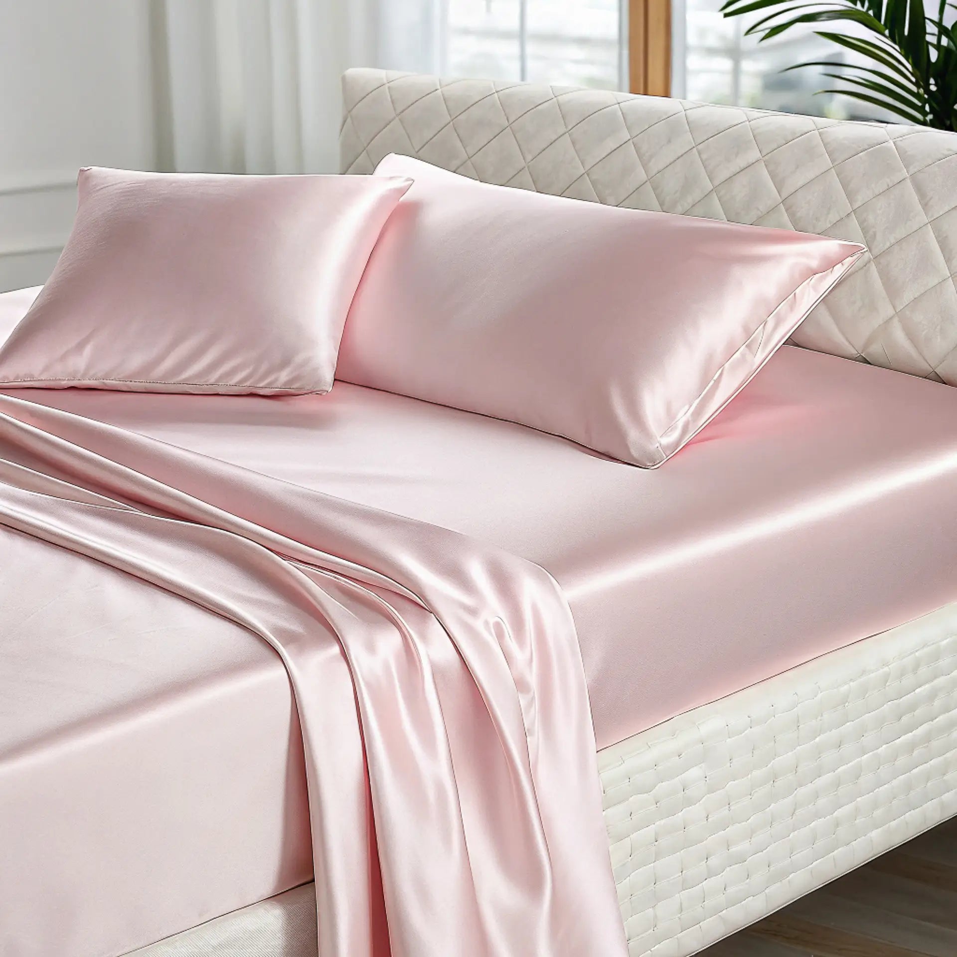 Silk Bed Sheet with Elastic % Sale % Silky, Secure & Skin-Friendly | psboutique.ch