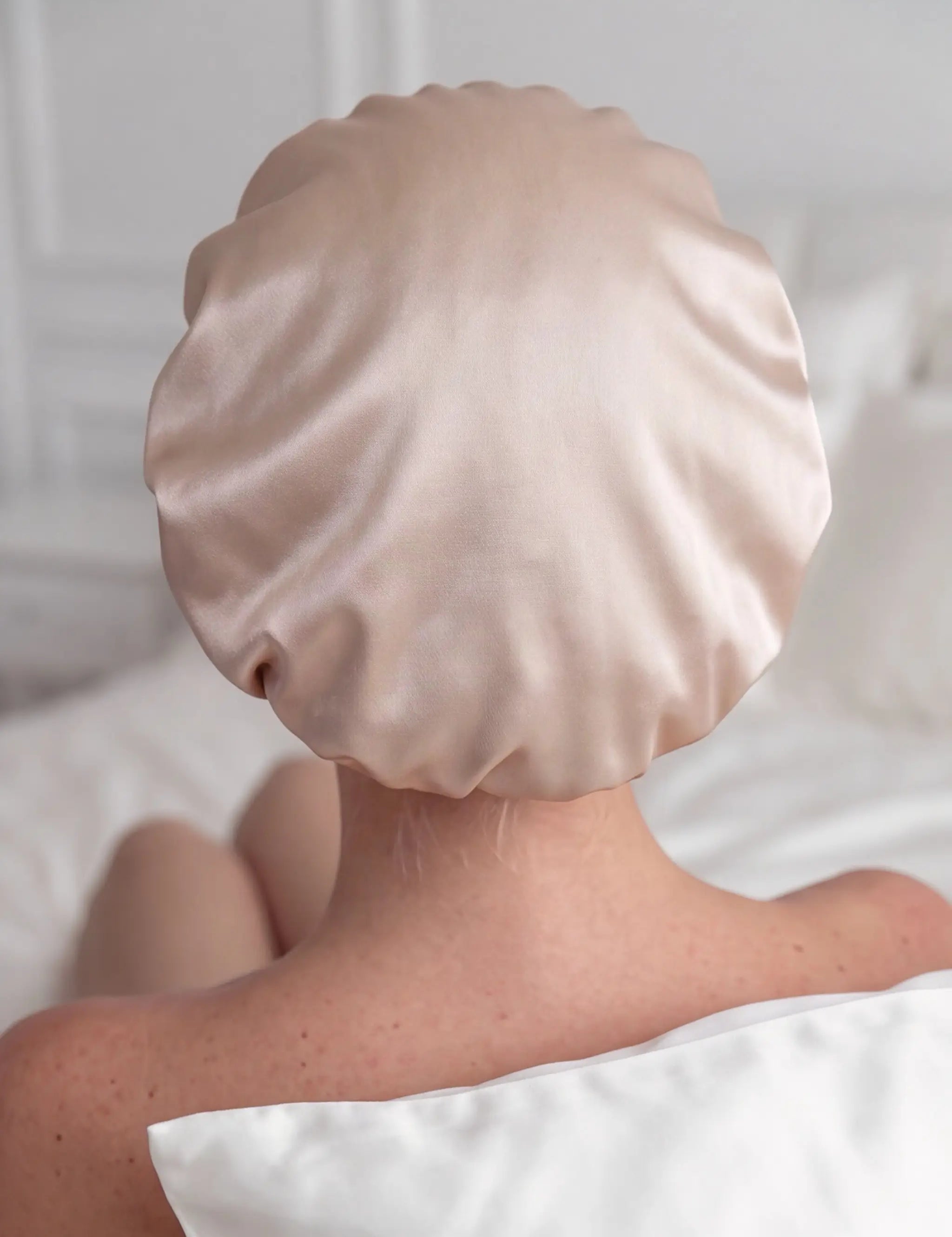 Silk Hair Bonnet (Beige)