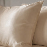 2 Silk Pillowcases Set (Beige)