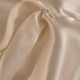 2 Silk Pillowcases Set (Beige)