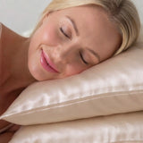 2 Silk Pillowcases Set (Beige)