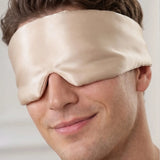 Seiden Schlafmaske für Herren (Beige)