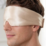Seiden Schlafmaske für Herren (Beige)