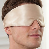 Seiden Schlafmaske für Herren (Beige)