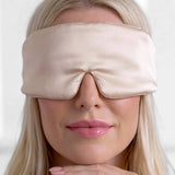 Masque de sommeil en soie (Beige)
