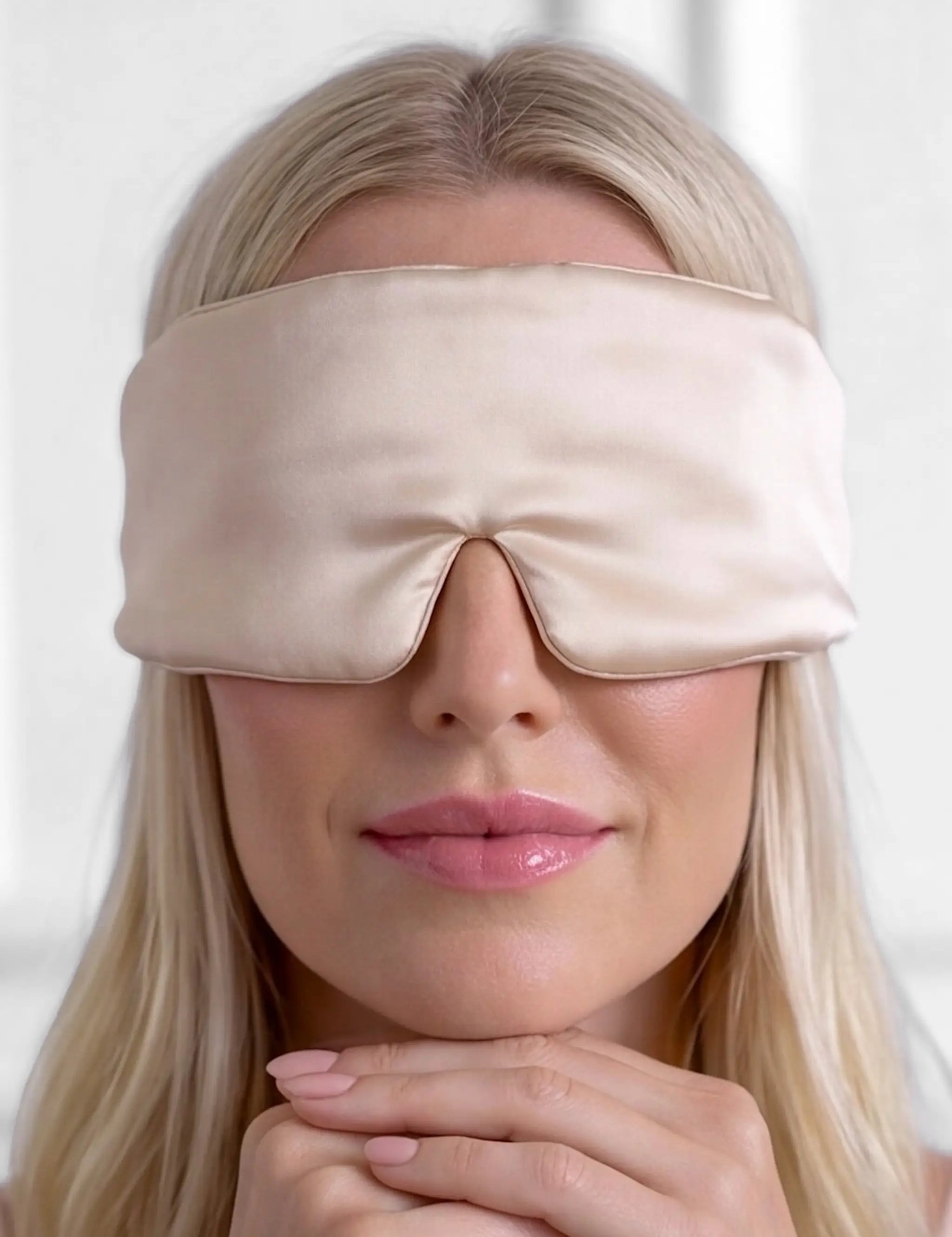 Silk Sleep Mask (Beige)