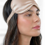 Seiden Augenmaske (Beige)