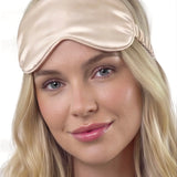 Maschera occhi in seta (Beige)
