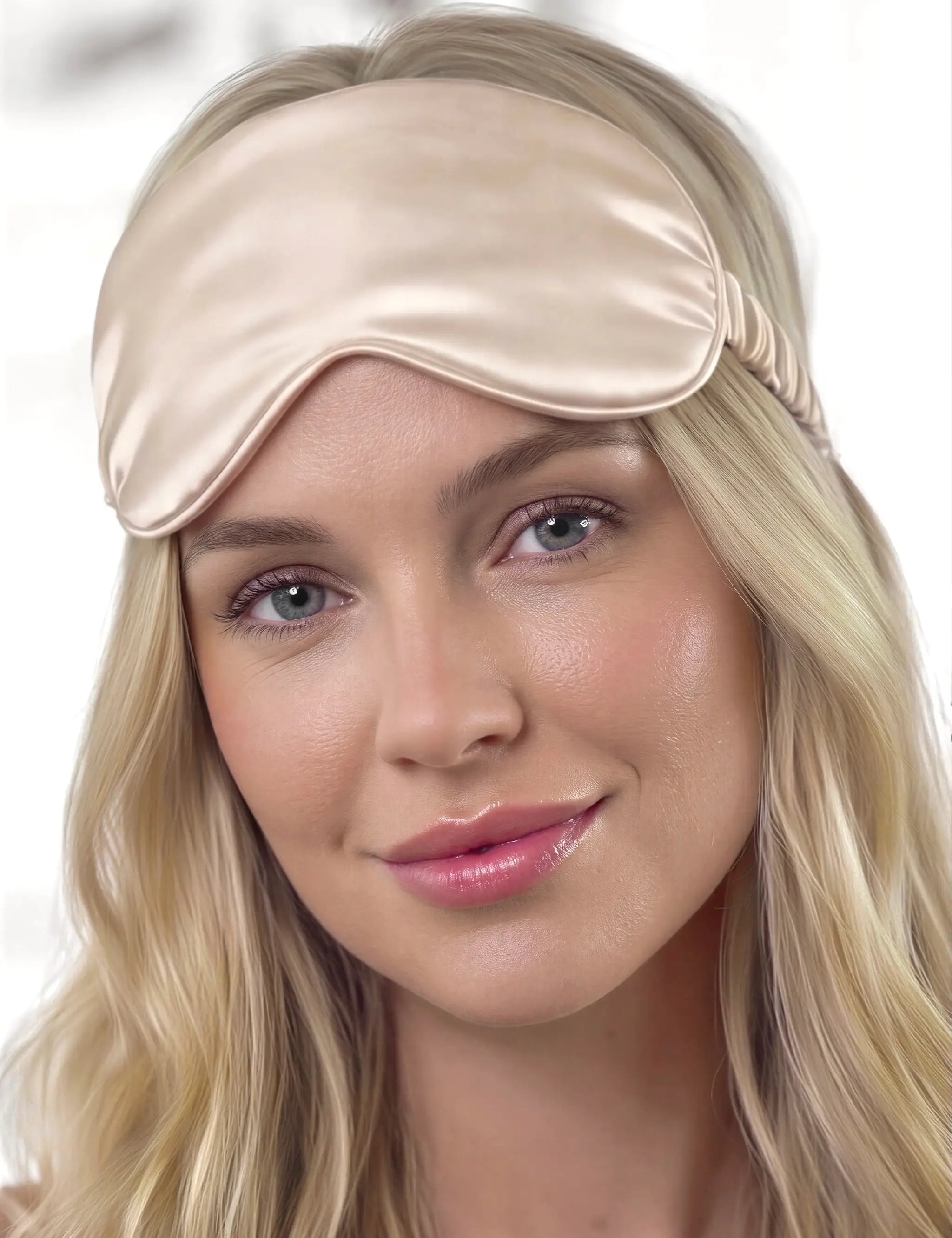 Silk Eye Mask (Beige)