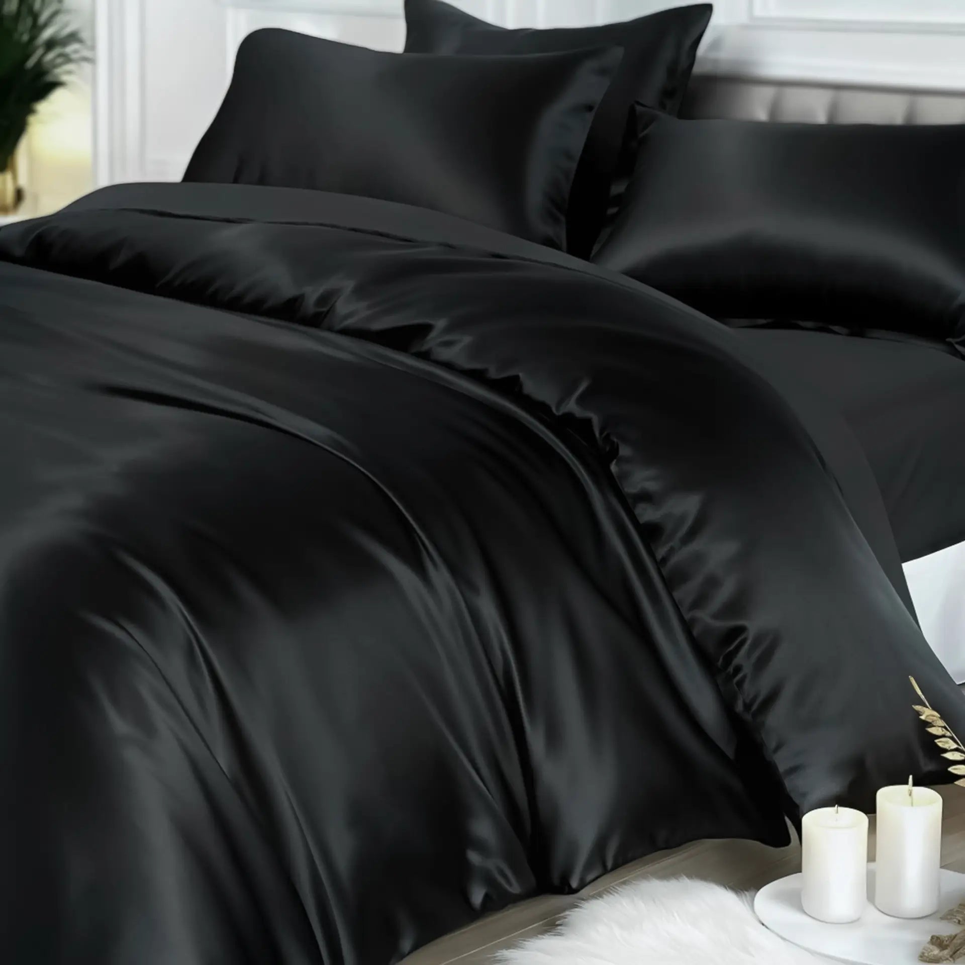Black Duvet Cover % Sale| Pure Silk | Bold, Silky & Timelessly Chic | psboutique.ch