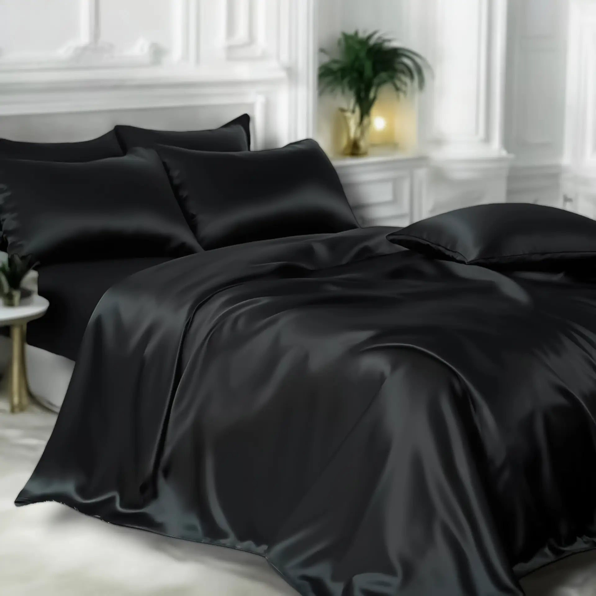Black Duvet Cover % Sale| Pure Silk | Bold, Silky & Timelessly Chic | psboutique.ch