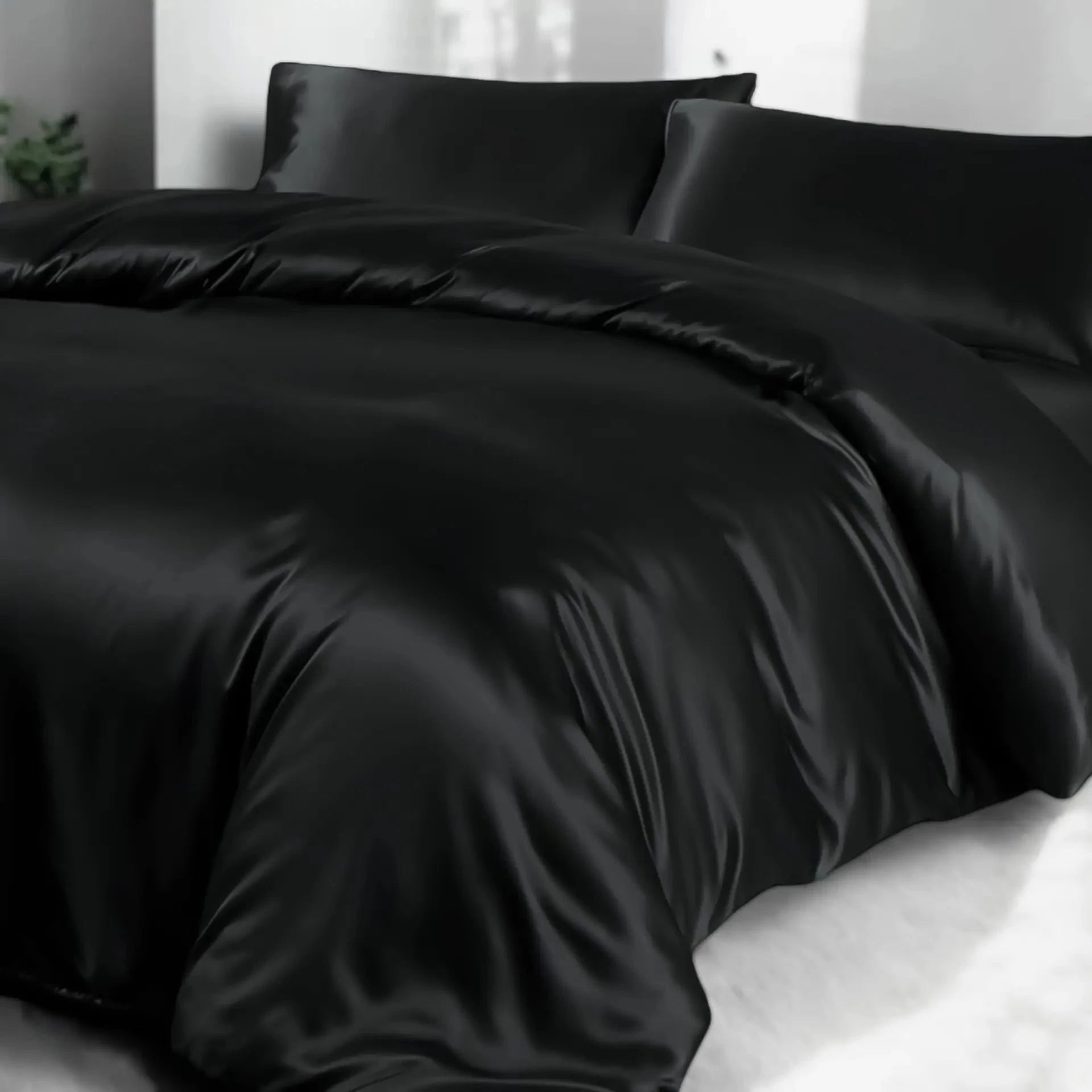 Black Duvet Cover % Sale| Pure Silk | Bold, Silky & Timelessly Chic | psboutique.ch