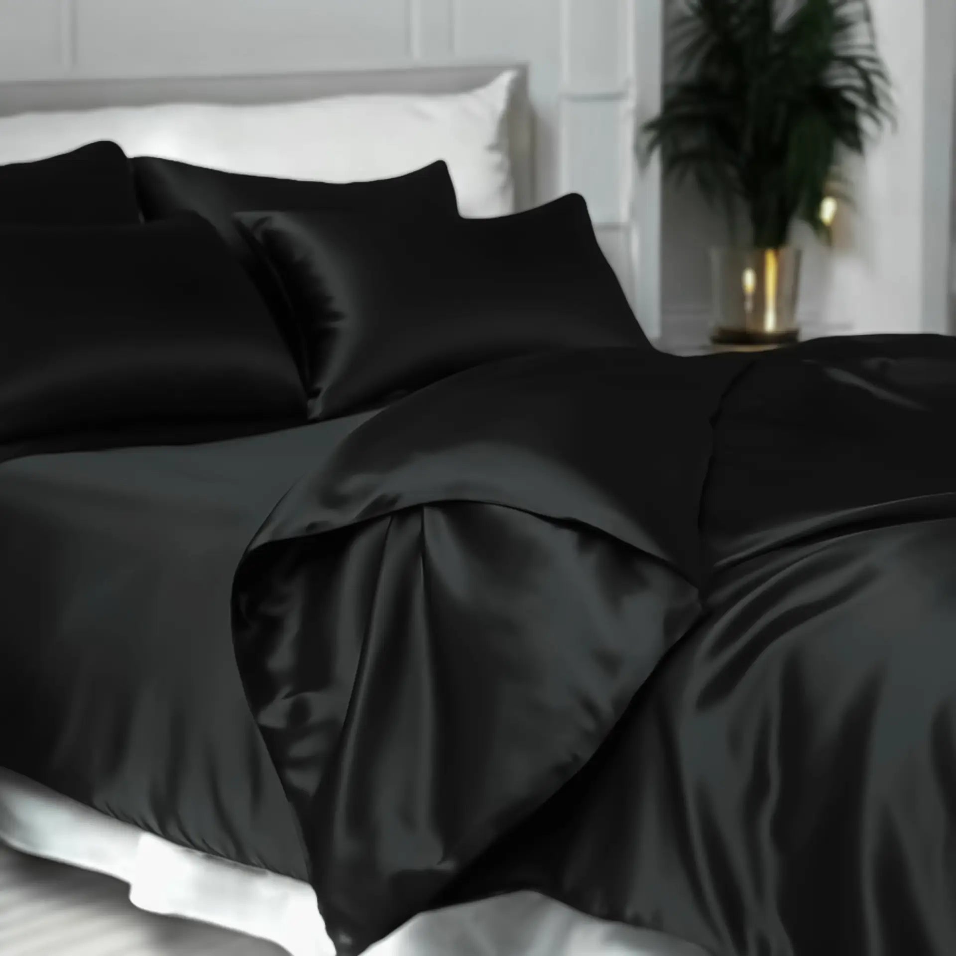 Black Duvet Cover % Sale| Pure Silk | Bold, Silky & Timelessly Chic | psboutique.ch