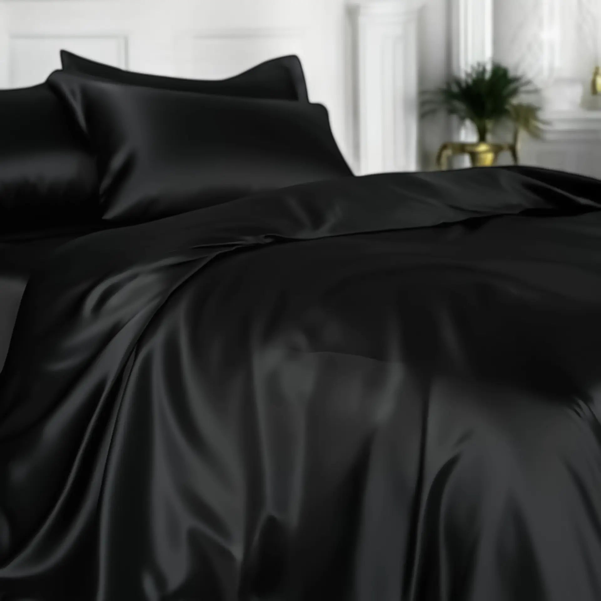 Black Duvet Cover % Sale| Pure Silk | Bold, Silky & Timelessly Chic | psboutique.ch