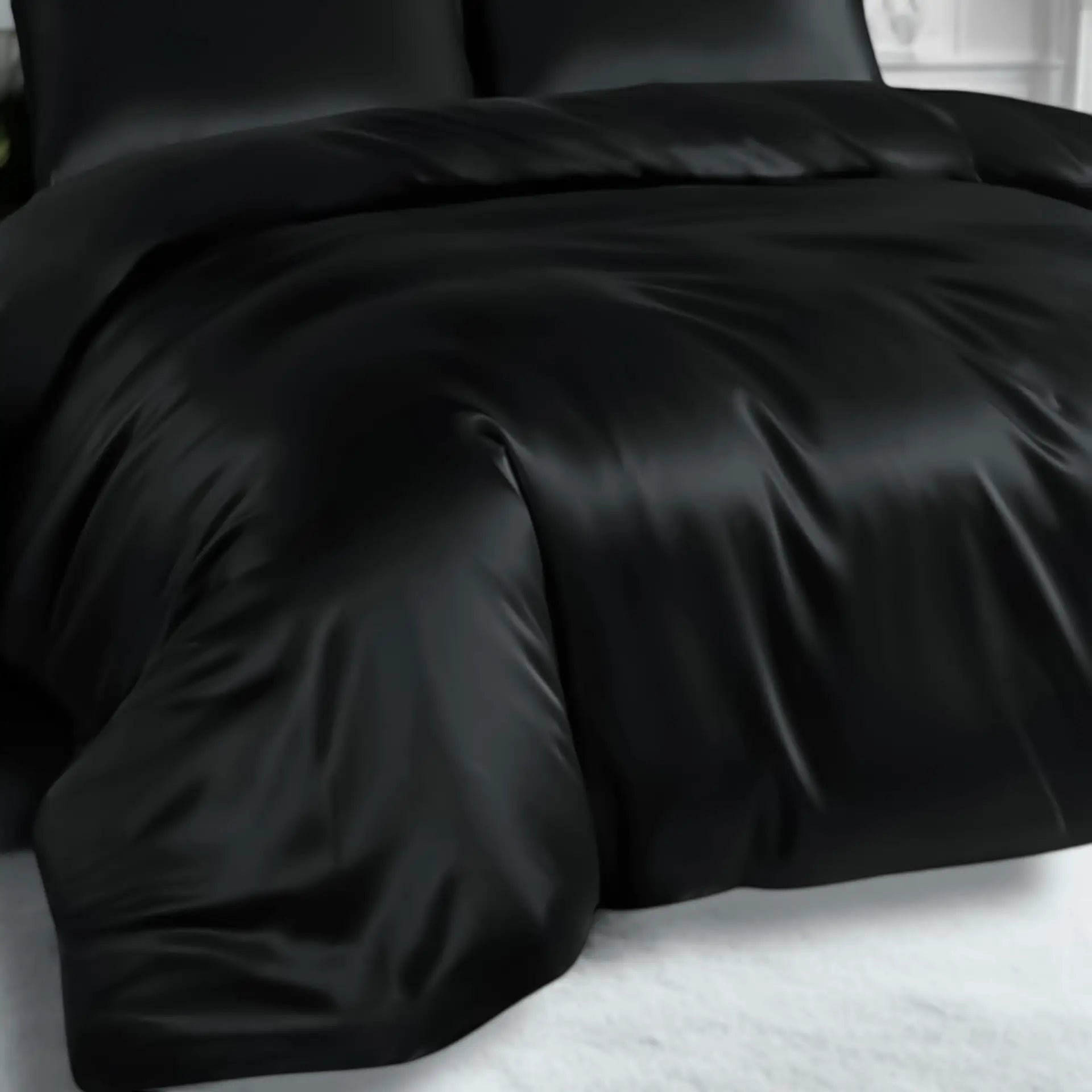 Black Duvet Cover % Sale| Pure Silk | Bold, Silky & Timelessly Chic | psboutique.ch