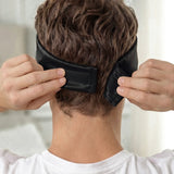 Masque de sommeil en soie pour homme (Noir)