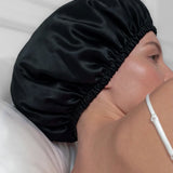 Large Silk Bonnet (Black)